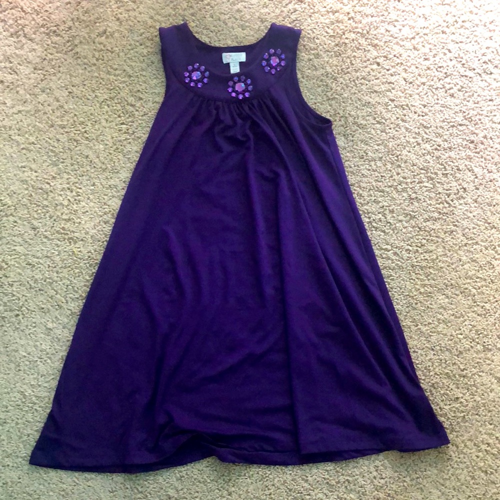 Girls formal purple dress